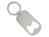 Stainless Steel Brushed Functional Bottle Opener Key Ring